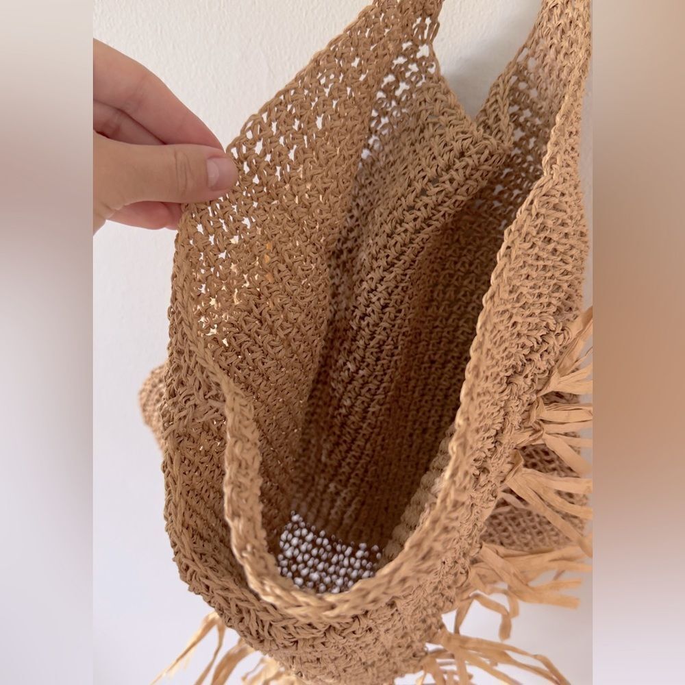 ⭕️ 8 OTHER REASONS Jute Raffia Bag in Natural Straw - Picture 4 of 5